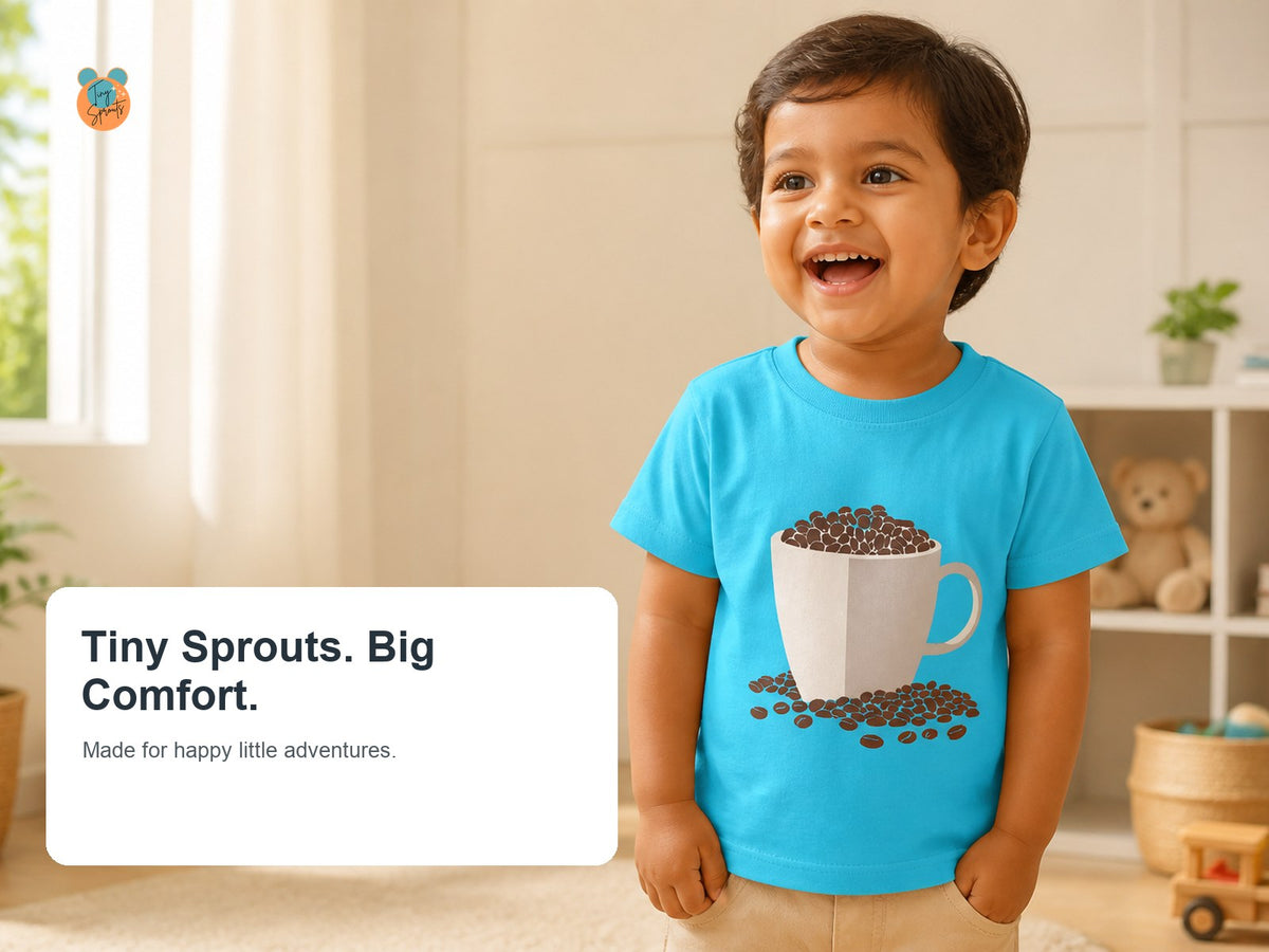 Tiny Sprouts Coffee Love Toddler T-Shirt – lifestyle