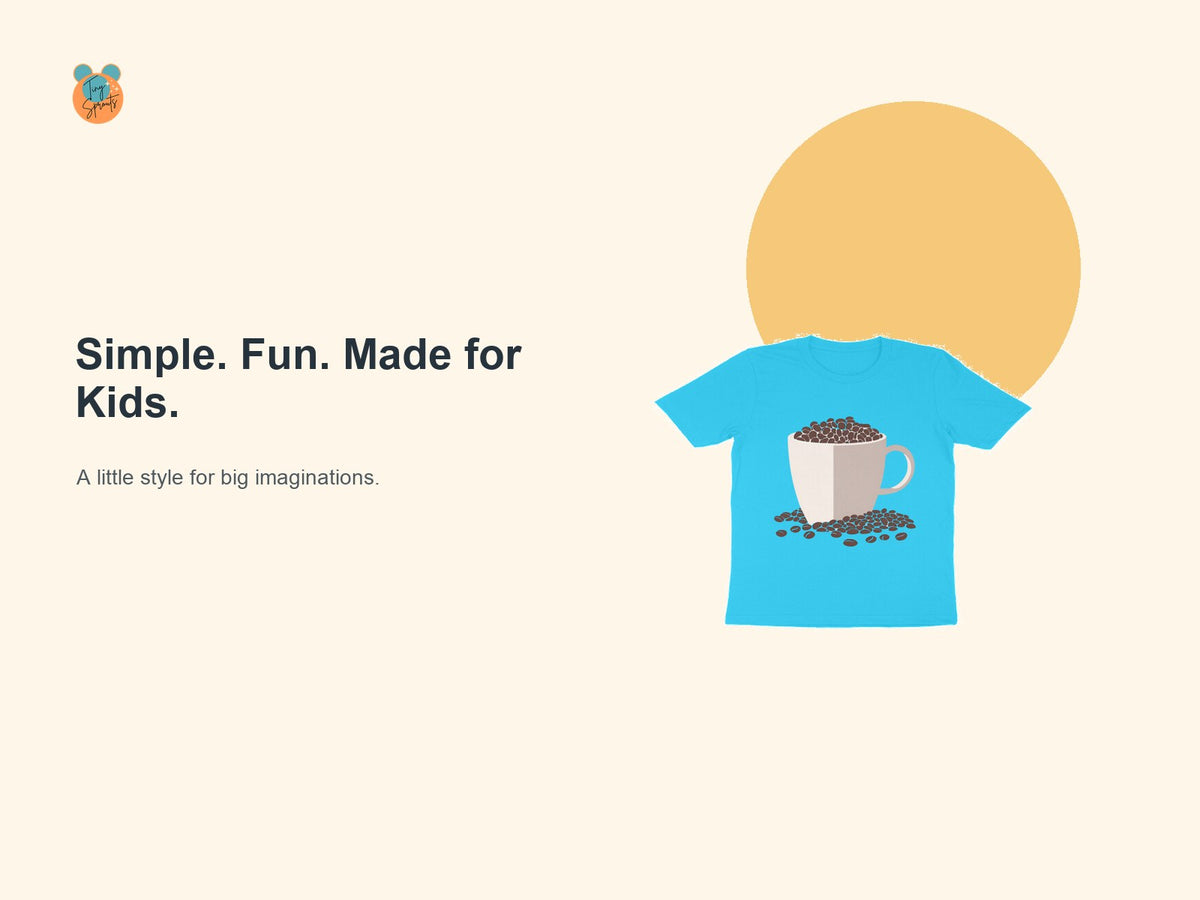 Tiny Sprouts Coffee Love Toddler T-Shirt – product beauty shot