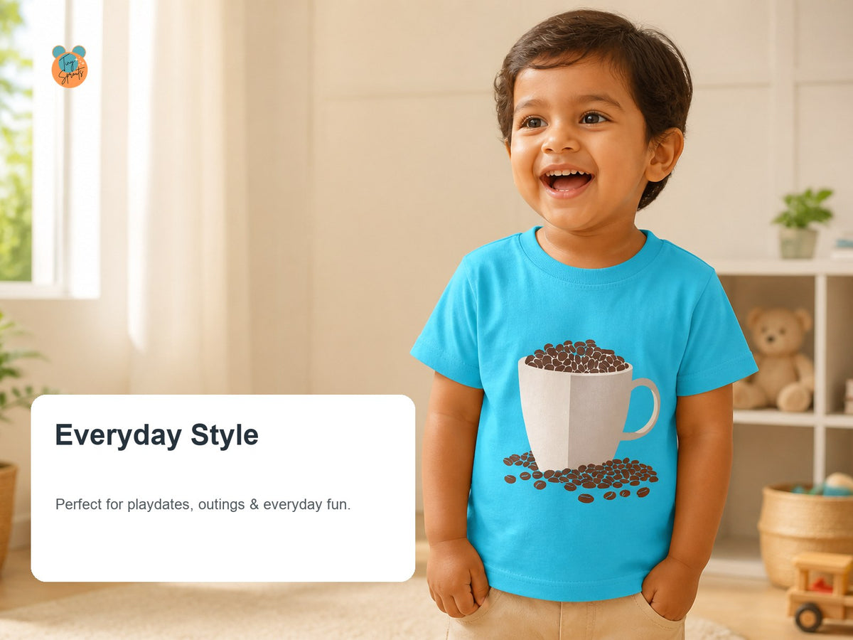 Tiny Sprouts Coffee Love Toddler T-Shirt – everyday styling