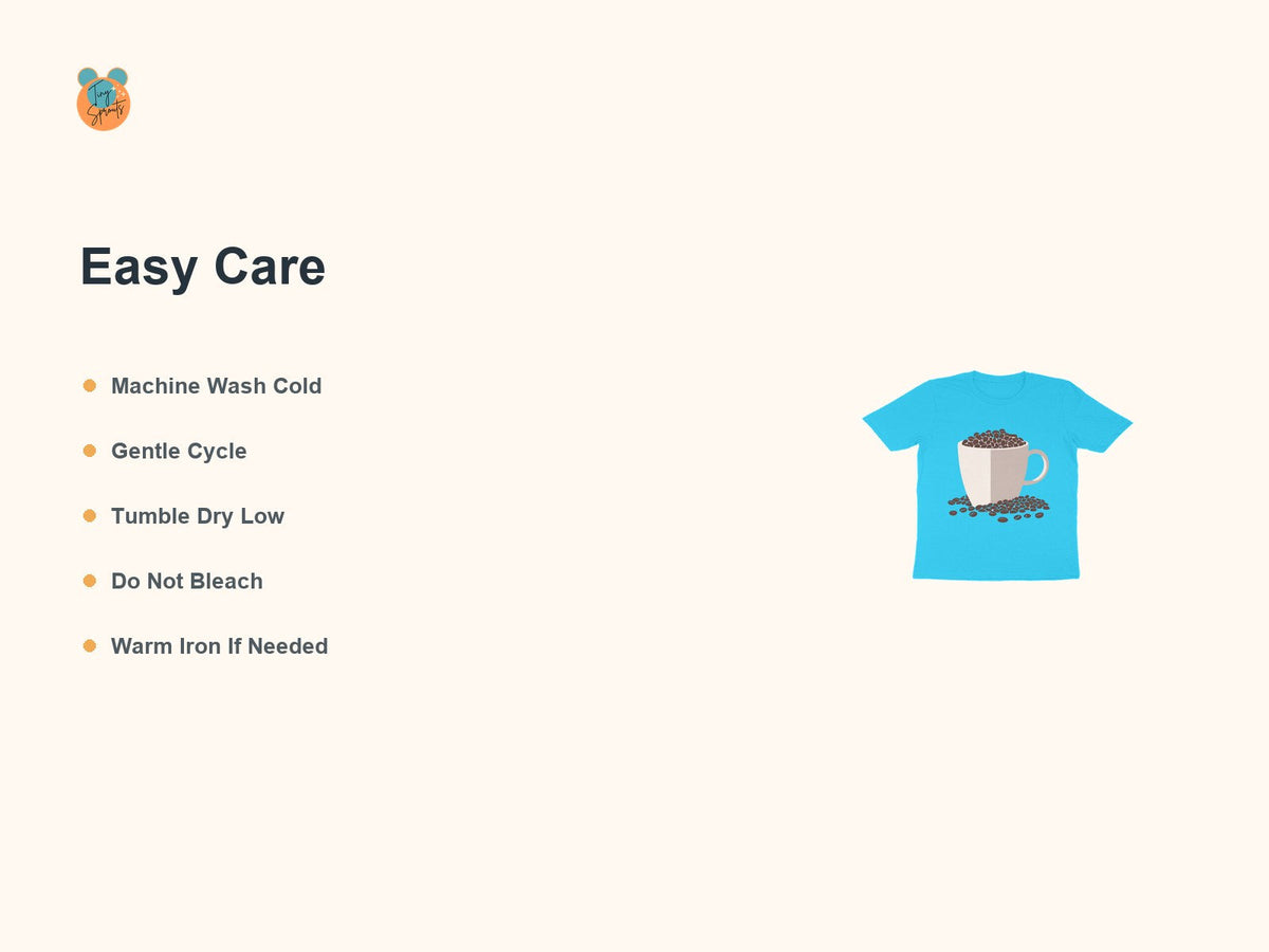 Tiny Sprouts Coffee Love Toddler T-Shirt – easy care