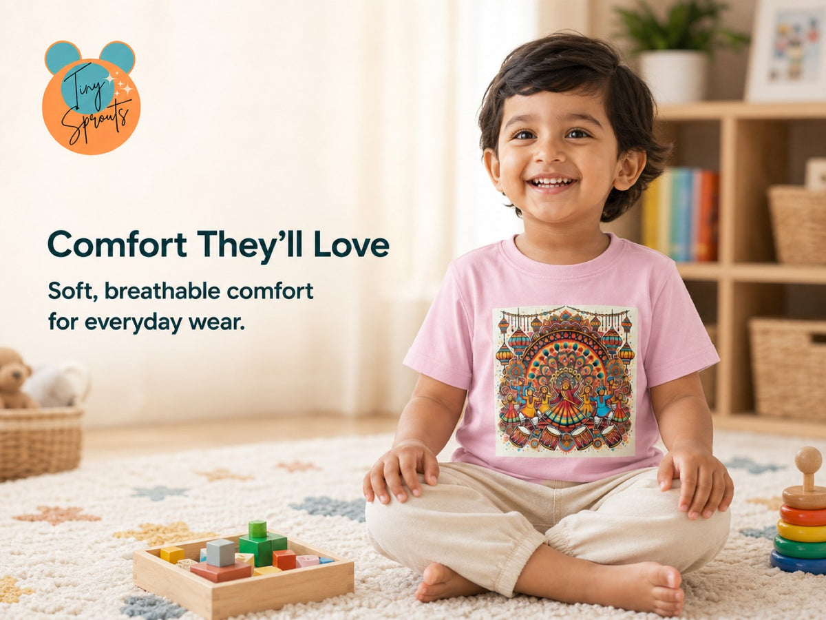 Tiny Sprouts Festival Dance Toddler T-Shirt – comfort and fabric