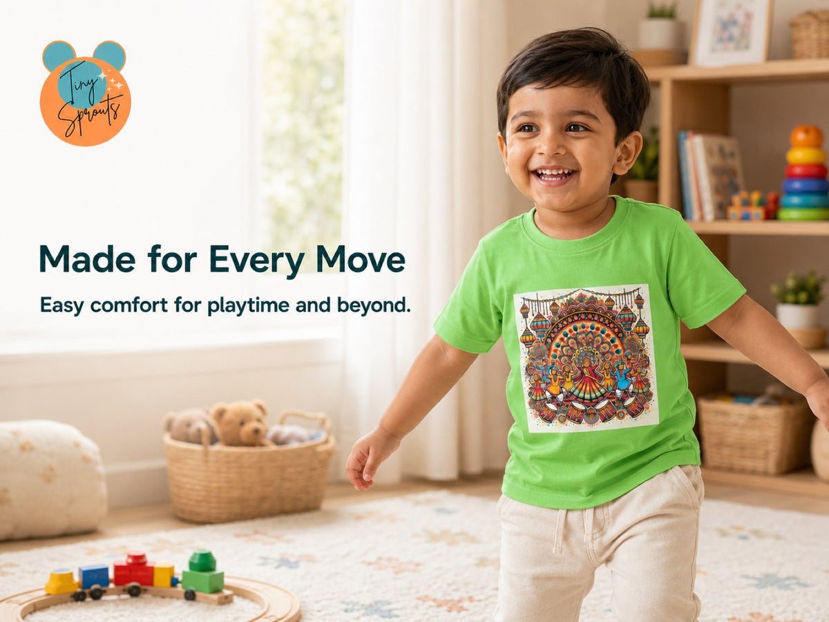 Tiny Sprouts Festival Dance Toddler T-Shirt – play-ready fit