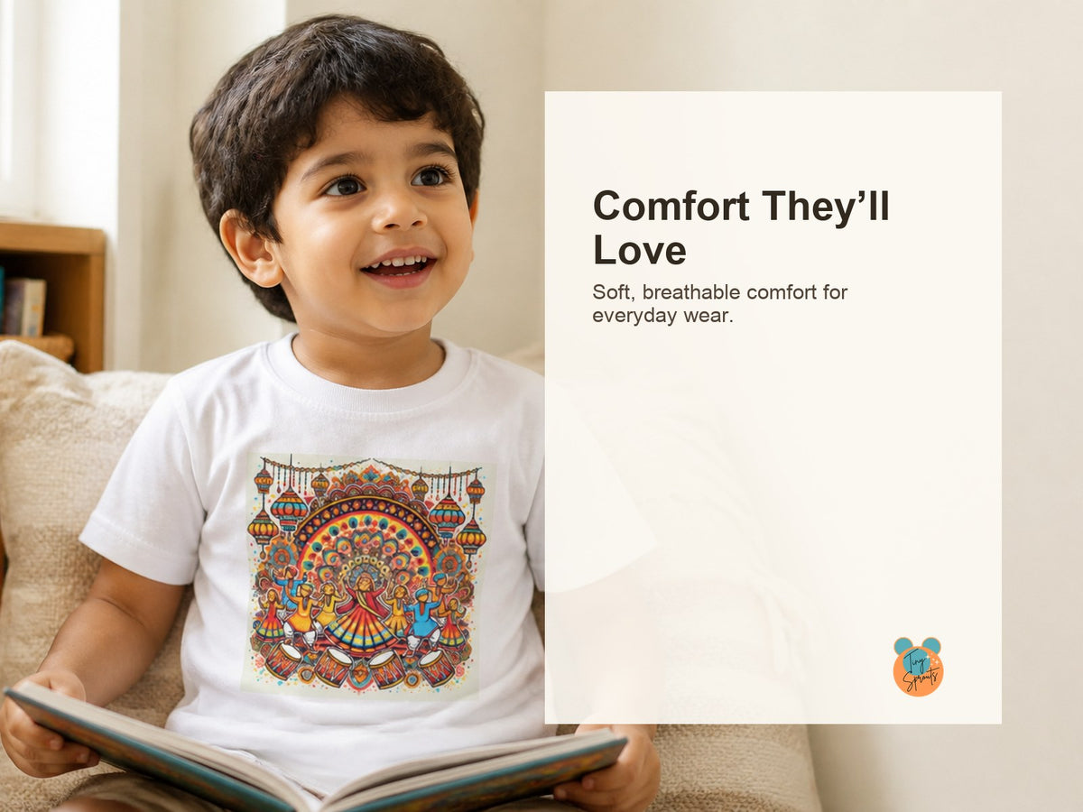 Tiny Sprouts Festival Toddler T-Shirt – comfort and fabric