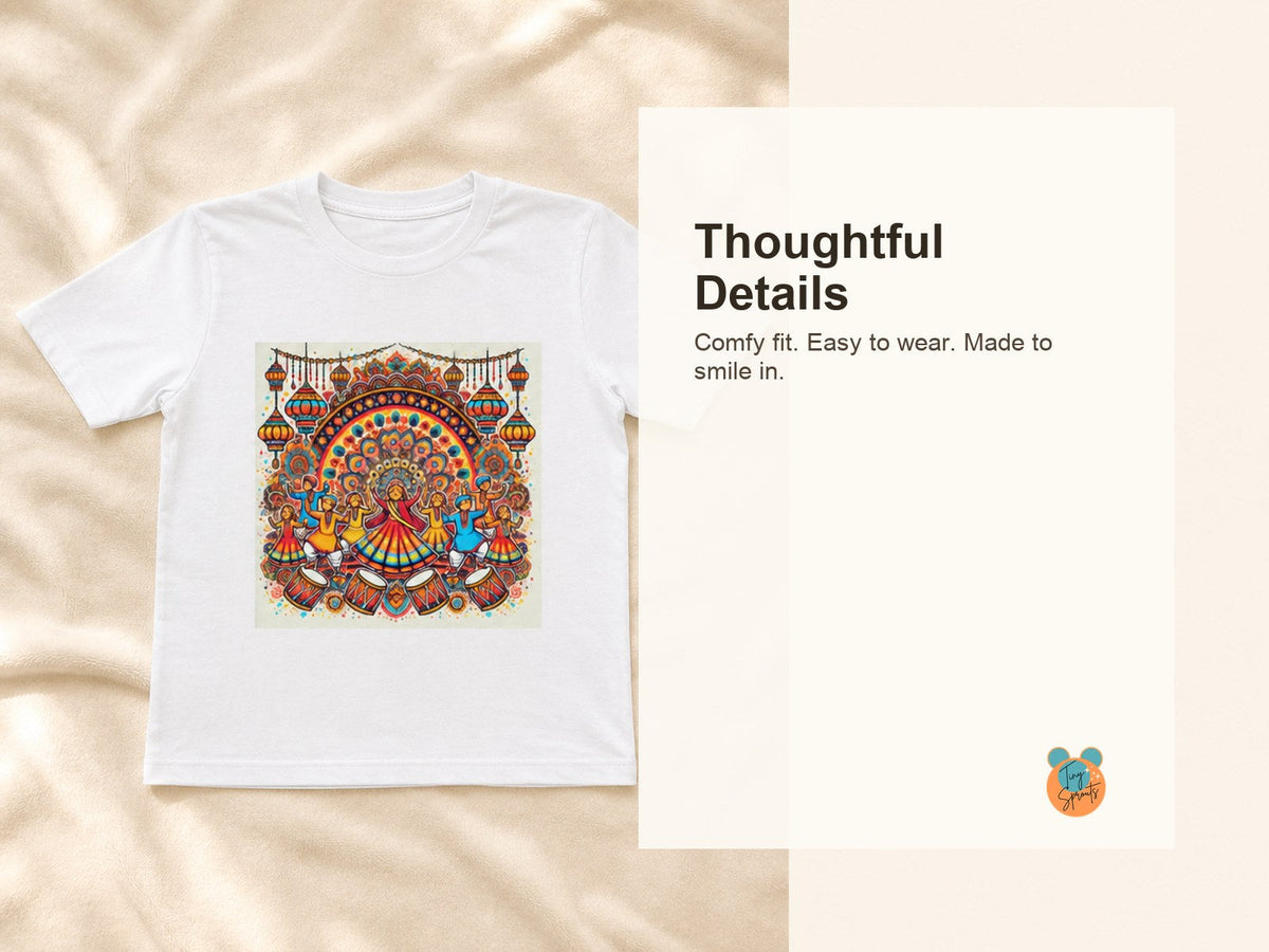 Tiny Sprouts Festival Toddler T-Shirt – detail close-ups
