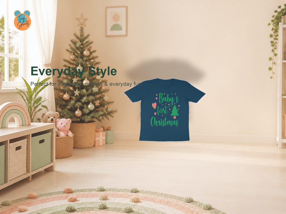 Tiny Sprouts 1st Christmas Toddler T-Shirt – everyday styling