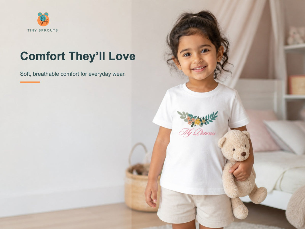 Tiny Sprouts My Princess Toddler T-Shirt – comfort and fabric