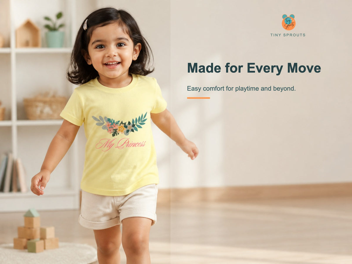 Tiny Sprouts My Princess Toddler T-Shirt – play-ready fit