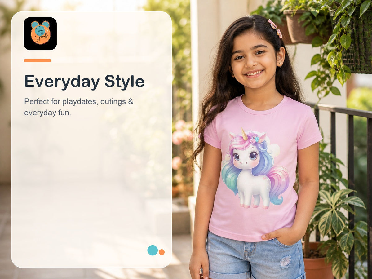 Tiny Sprouts Unicorn T-Shirt for Kids – everyday styling
